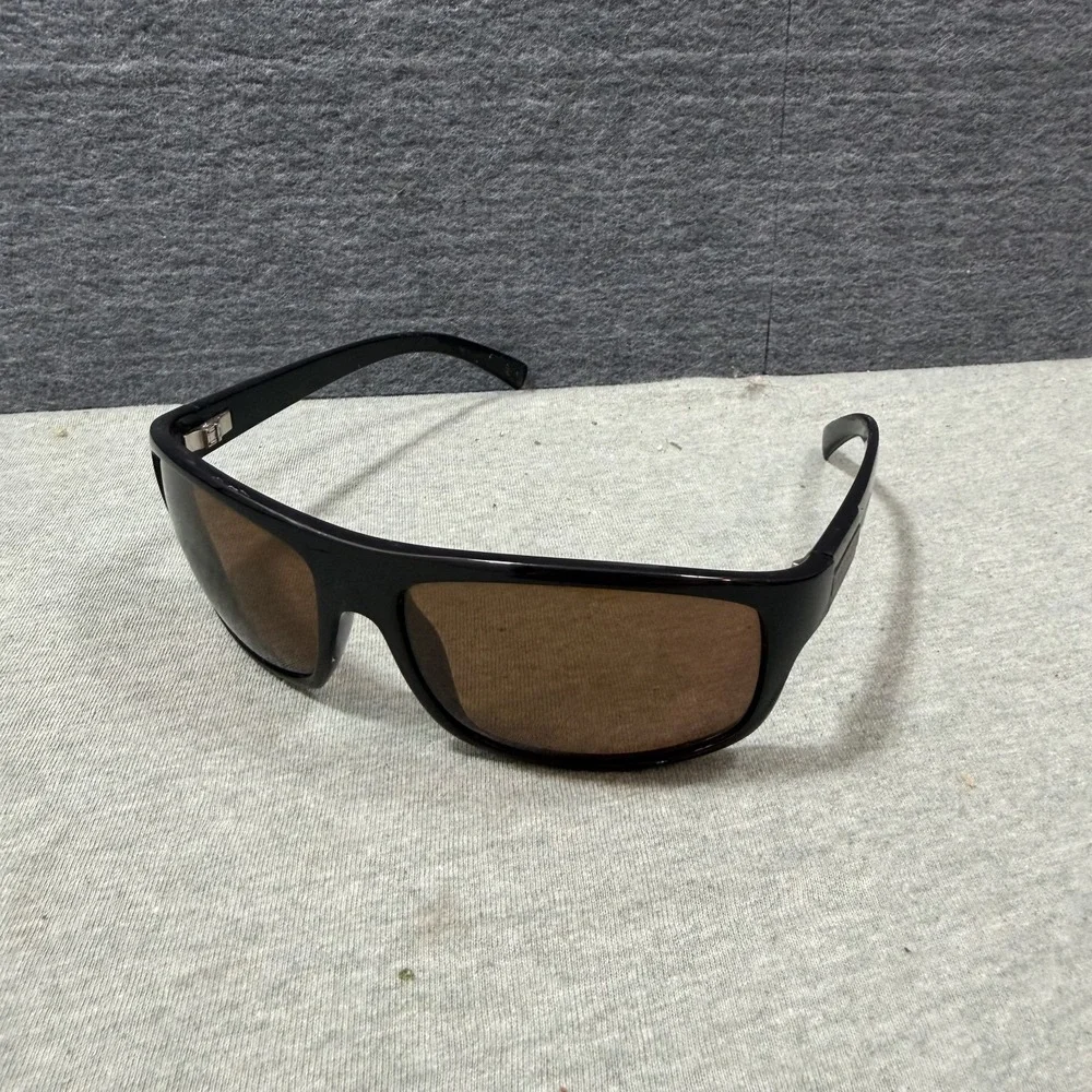 Serengeti Sunglasses Coppa 7249 Black Polarized Brown Lens Italy Rare Rectangle